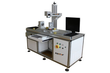 चीन Customized  Fiber Laser Marking Machine for Cylindrical Surface and Round Products आपूर्तिकर्ता
