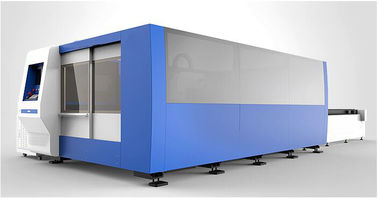 20mm Carbon Steel CNC Fiber Laser Cutting machine with 2000W , exchanger table